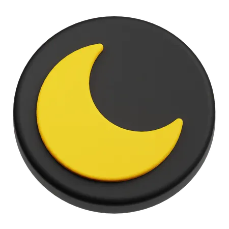 Half Moon  3D Icon