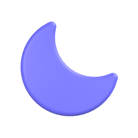 Half Moon  3D Icon