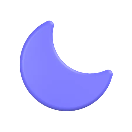 Half Moon  3D Icon