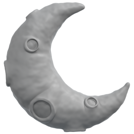 Half Moon  3D Icon