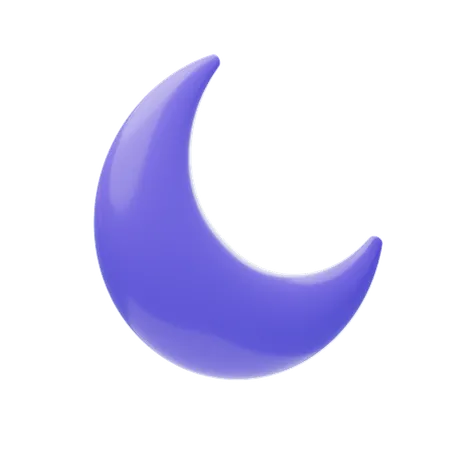 Half Moon  3D Icon