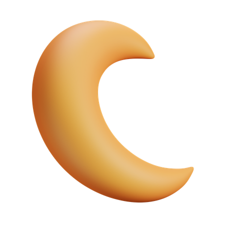 Half Moon  3D Icon
