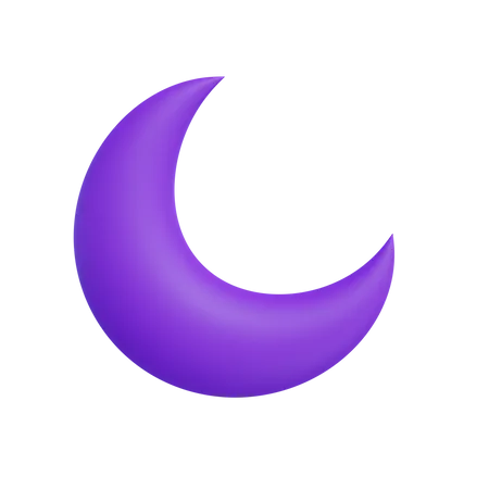 Half Moon  3D Icon