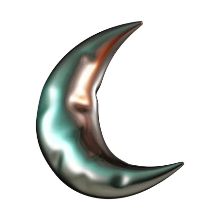 Half Moon  3D Icon