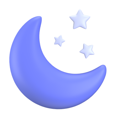 Half Moon  3D Icon