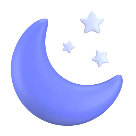 Half Moon  3D Icon