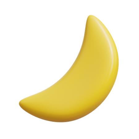 Half Moon  3D Icon