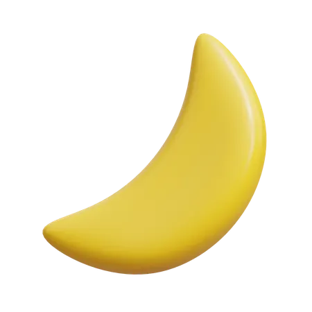 Half Moon  3D Icon