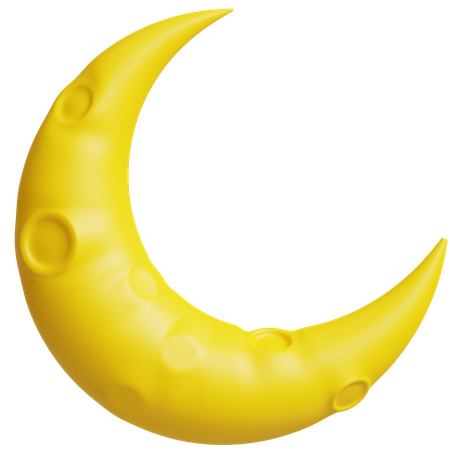 Half Moon  3D Icon