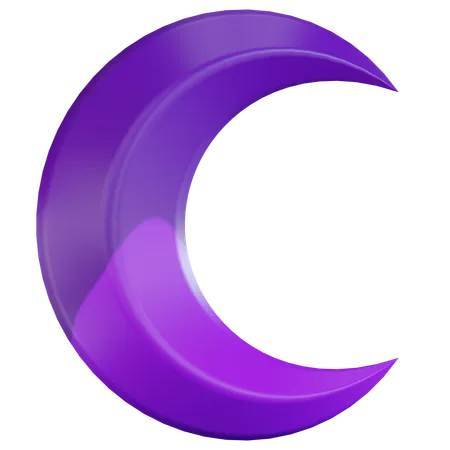 Half Moon  3D Icon