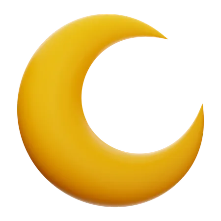 Half Moon  3D Icon