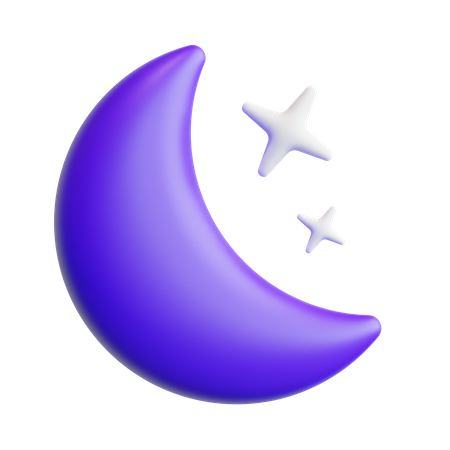 Half Moon  3D Icon