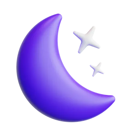 Half Moon  3D Icon