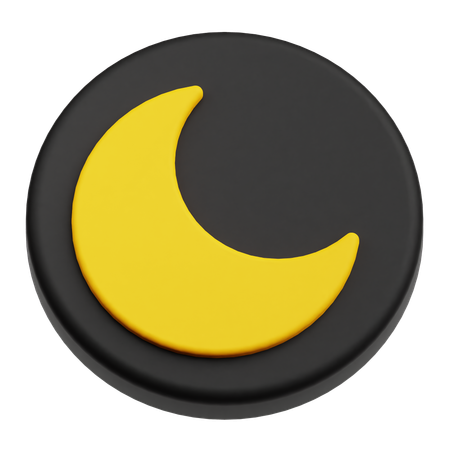 Half Moon  3D Icon
