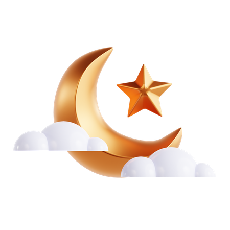 Half Moon  3D Icon