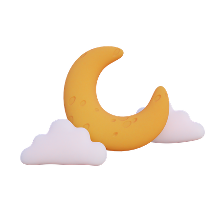 Half Moon  3D Illustration