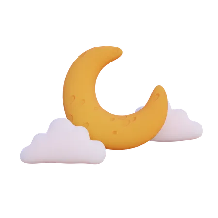 Half Moon  3D Illustration