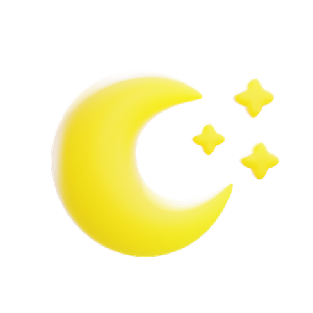 Half Moon  3D Icon