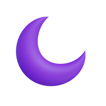 Moon Night Weather 3D Icon
