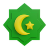 islamic flag 3d