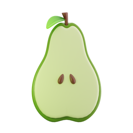 Half Pear  3D Icon