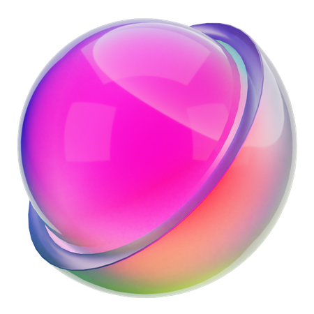 Half Round Burger Shape  3D Icon