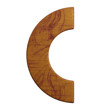 Half Sharp Donut  3D Icon
