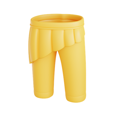 Half Skirt Pants  3D Icon