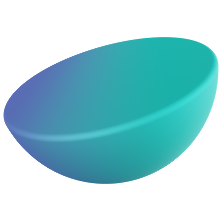 Half Sphere 3D Icon