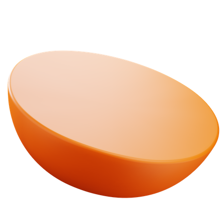 Half Sphere Shape  3D Icon