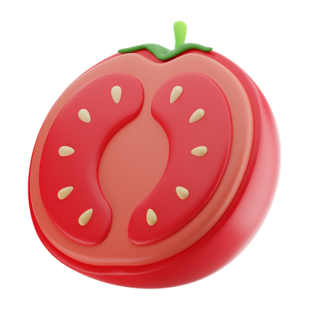 Half Tomato  3D Icon