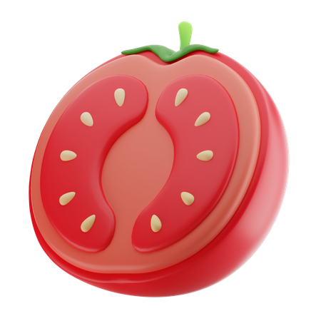 Half Tomato  3D Icon