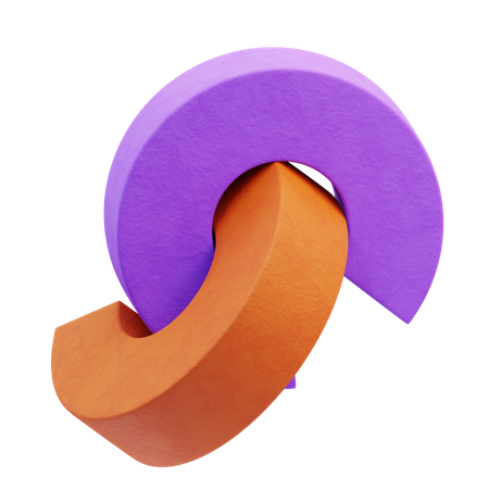 Half Torus  3D Icon