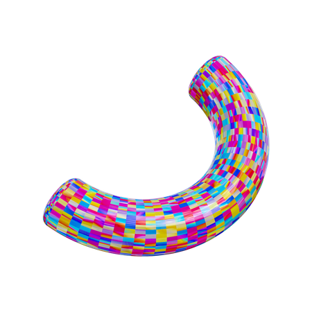 Half Torus  3D Illustration