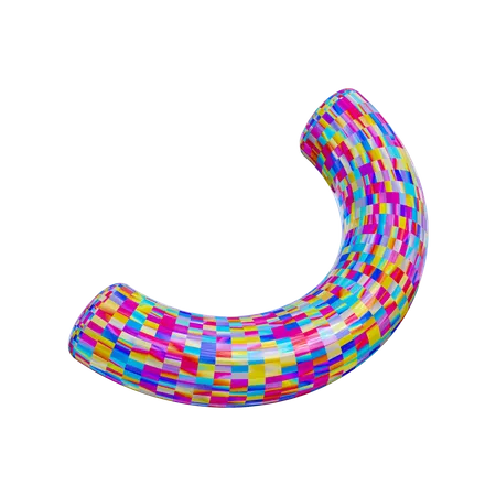 Half Torus  3D Illustration