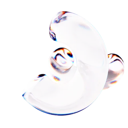 Half Torus Abstract  3D Icon