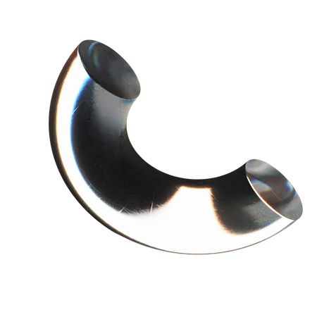 Half Torus Abstract Shape  3D Icon