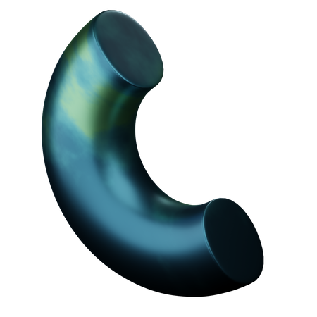 Half Torus Shape  3D Icon