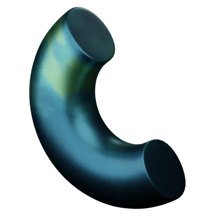 Half Torus Shape  3D Icon