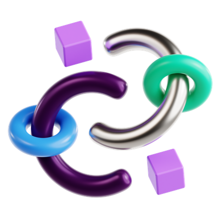 Half Tours Abstract Shape  3D Icon