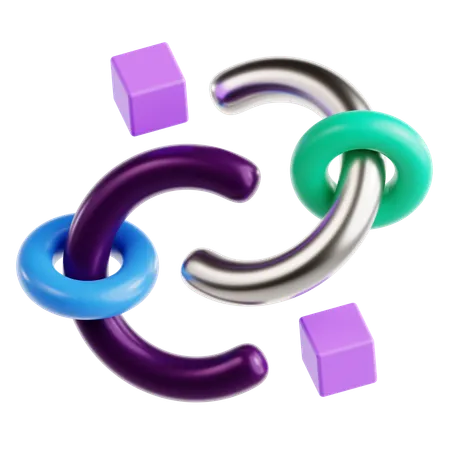 Half Tours Abstract Shape  3D Icon