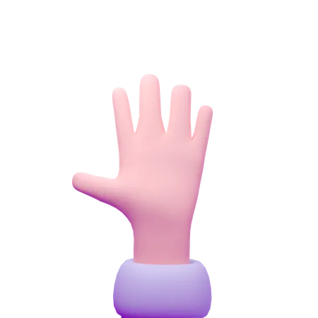 Hallo Handbewegung  3D Icon