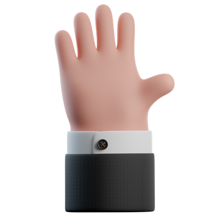 Hallo Handgesten  3D Icon