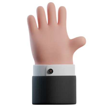 Hallo Handgesten  3D Icon