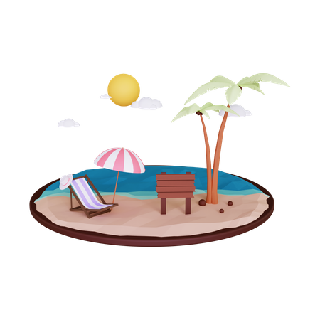 Hallo Sommer  3D Illustration