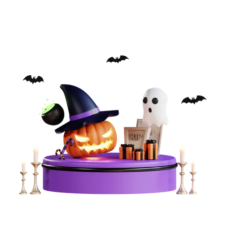 Halloween 3D Illustration