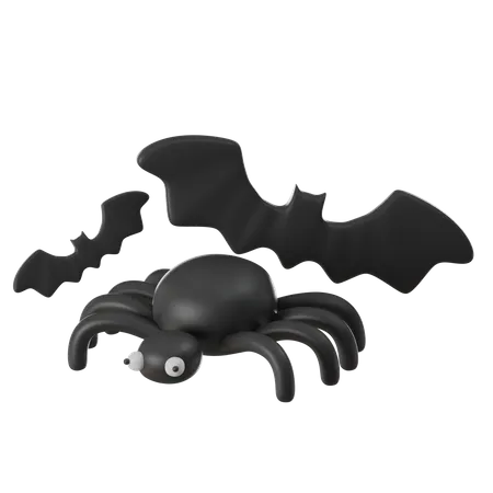 Spider Halloween 3 D 3D Icon