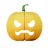 halloween angry pumpkin design assets free
