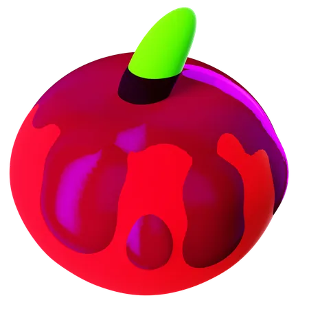 Halloween-Apfel  3D Icon