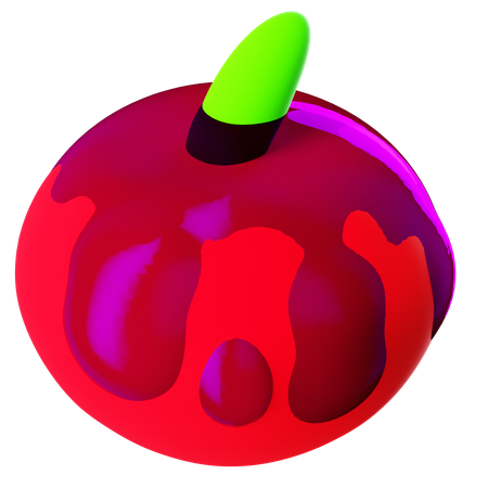 ハロウィン アップル  3D Icon